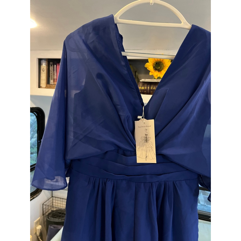 Women's Top Dress Brand Blue Jumpsuit Size 2 - Picture 2 of 4